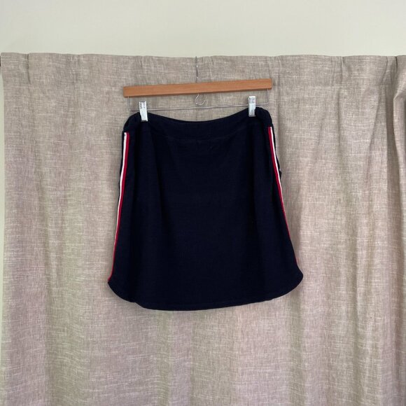 Sundry Saturday Skirt - Navy w/side stripes - Picture 2 of 8